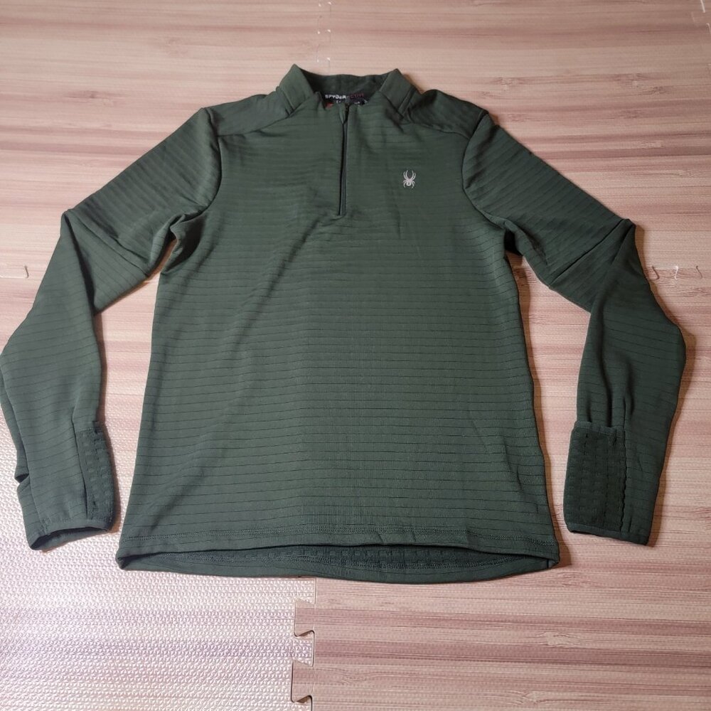 Spyder Active 1/4 Zip  Long Sleeves Pullover Size Small